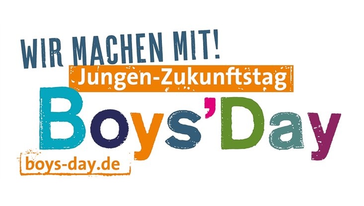 "Wir machen mit"-Banner vom Boys'-Day