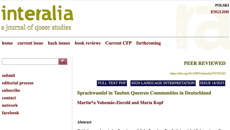 screenshot der webseite interalia